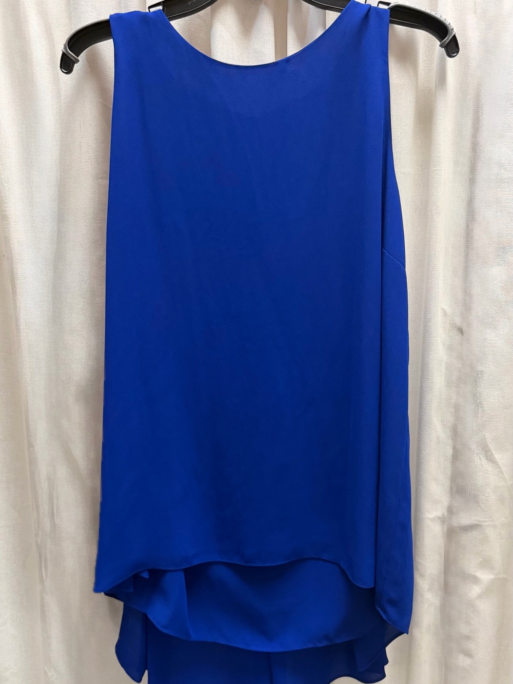 Vince Camuto Cobalt High-Low Layered Skirt